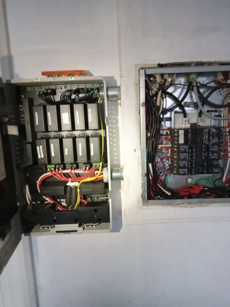 Electrical panel upgrade completed for Security Camera Wiring in King City
